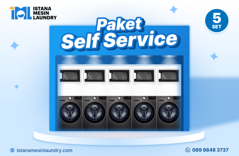 Paket Self Service 4, LG 24Kg + Maytag 15Kg