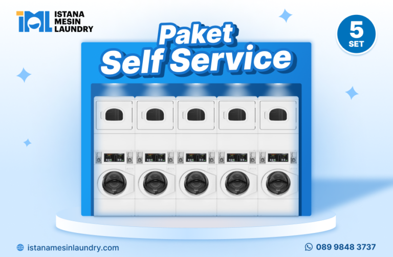 Paket Self Service 7, SpeedQueen STGBXASP304NW22 Token System 15Kg Washer + Dryer